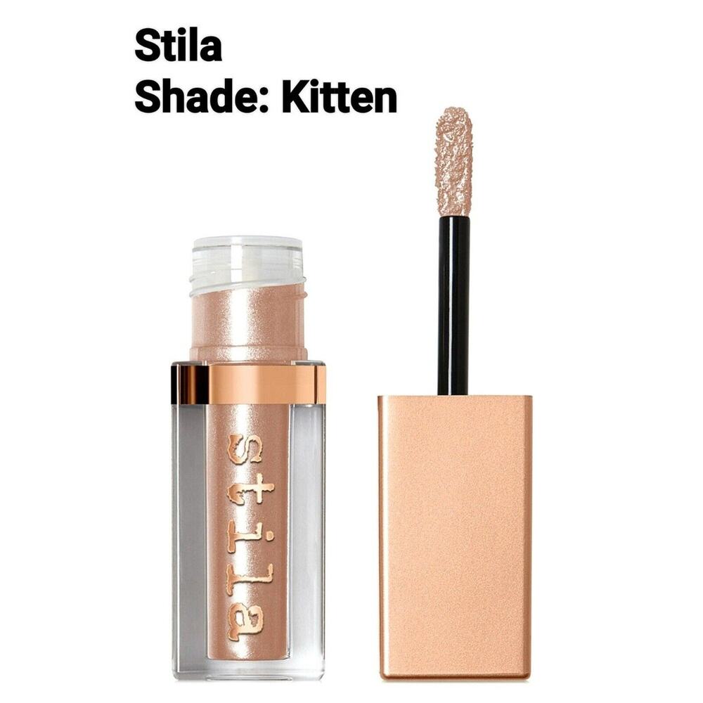 Set Of 2 Stila Shimmer & Glow Liquid Eye Shadow - Molten & Kitten -0.153 oz NIB - Picture 4 of 6